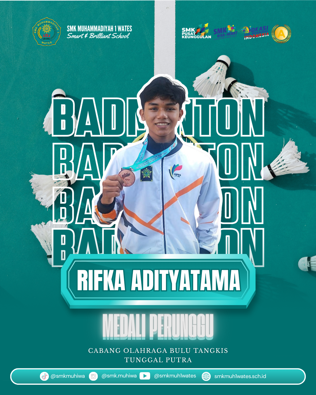 MEDALI PERUNGGU CABOR BULU TANGKIS